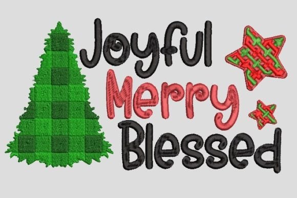 Joyful Merry Blessed Noel Tree Design Review