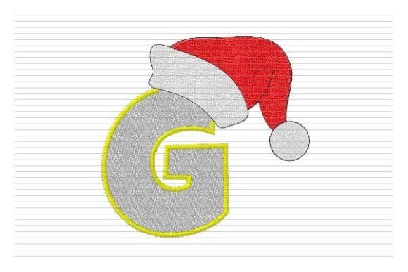Review: G Letter Christmas Alphabet Santa Hat Design