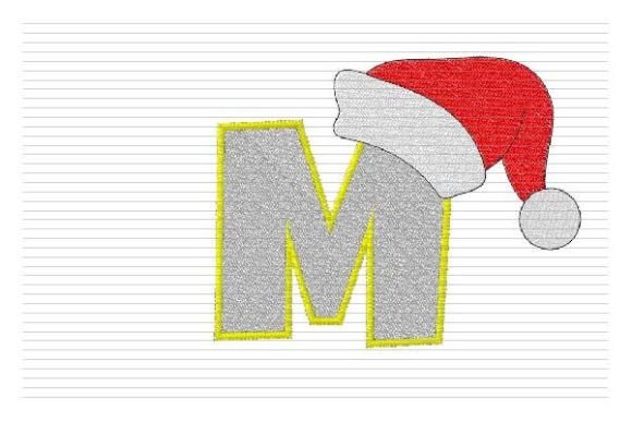 Review: M Letter Christmas Alphabet Santa Hat Design