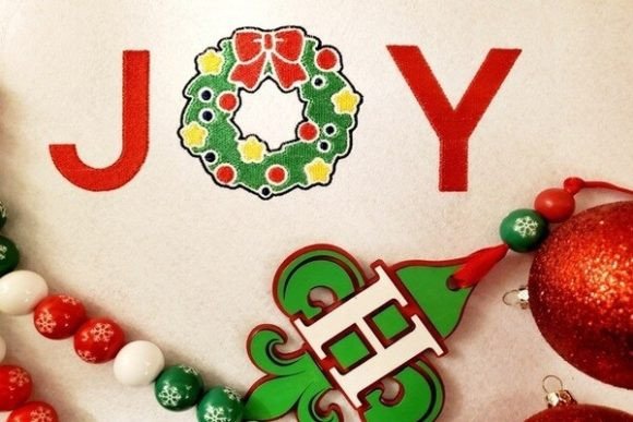 Reviewing the Christmas Joy Wreath Embroidery Design