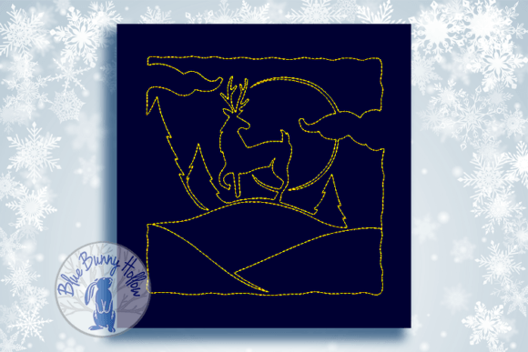 Reviewing the Christmas Quilt Block-Deer Design